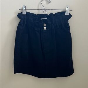 NWT Vestique Black Mini Skirt with Button Detail